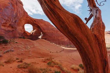 Red Rock formations in Arches National Park