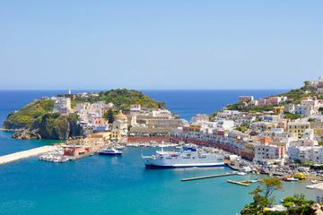 Harbor in Ponza, Italy