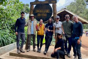 The group Toni Ko hiked Kilimanjaro with