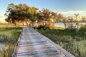 Sunset over St. Andrews Bay, Panama City Beach, Florida, USA
