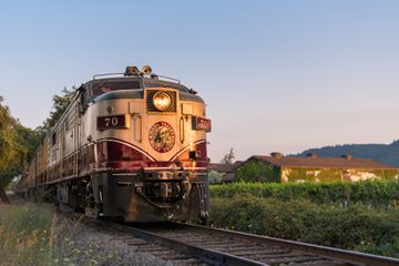The front of the Napa Valley train