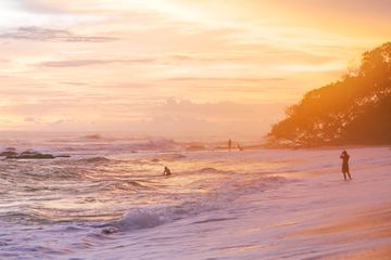 Sunset at a beach in Costa Rica