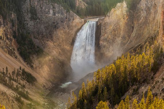 Waterfall in Yellowstone National Park