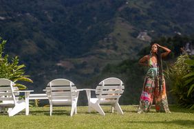 Tenicka Boyd posing in front of mountain