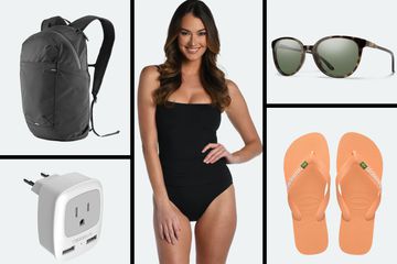 Collage of Items to Pack for Bali